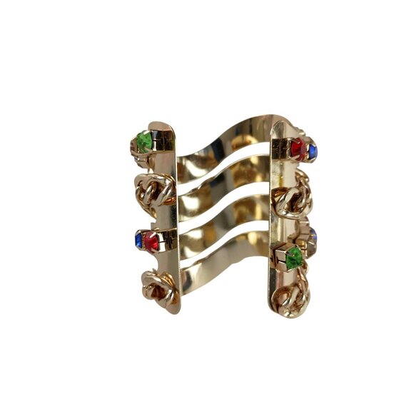 Body Rhythm Excuisite New York Costume Jewelry Cuff Bracelate New - Picture 3 of 5